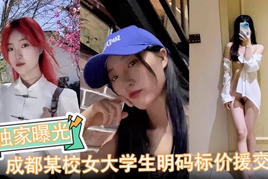 独家曝光成都某校女大学生明码标价援交陪玩伴游卖逼视频被金主爆出完整版